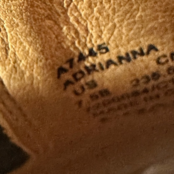 Coach Adrianna Leather Black Peep-Toe Heeled Ankle Pull On Boots Women’s 7.5 B - Picture 12 of 12